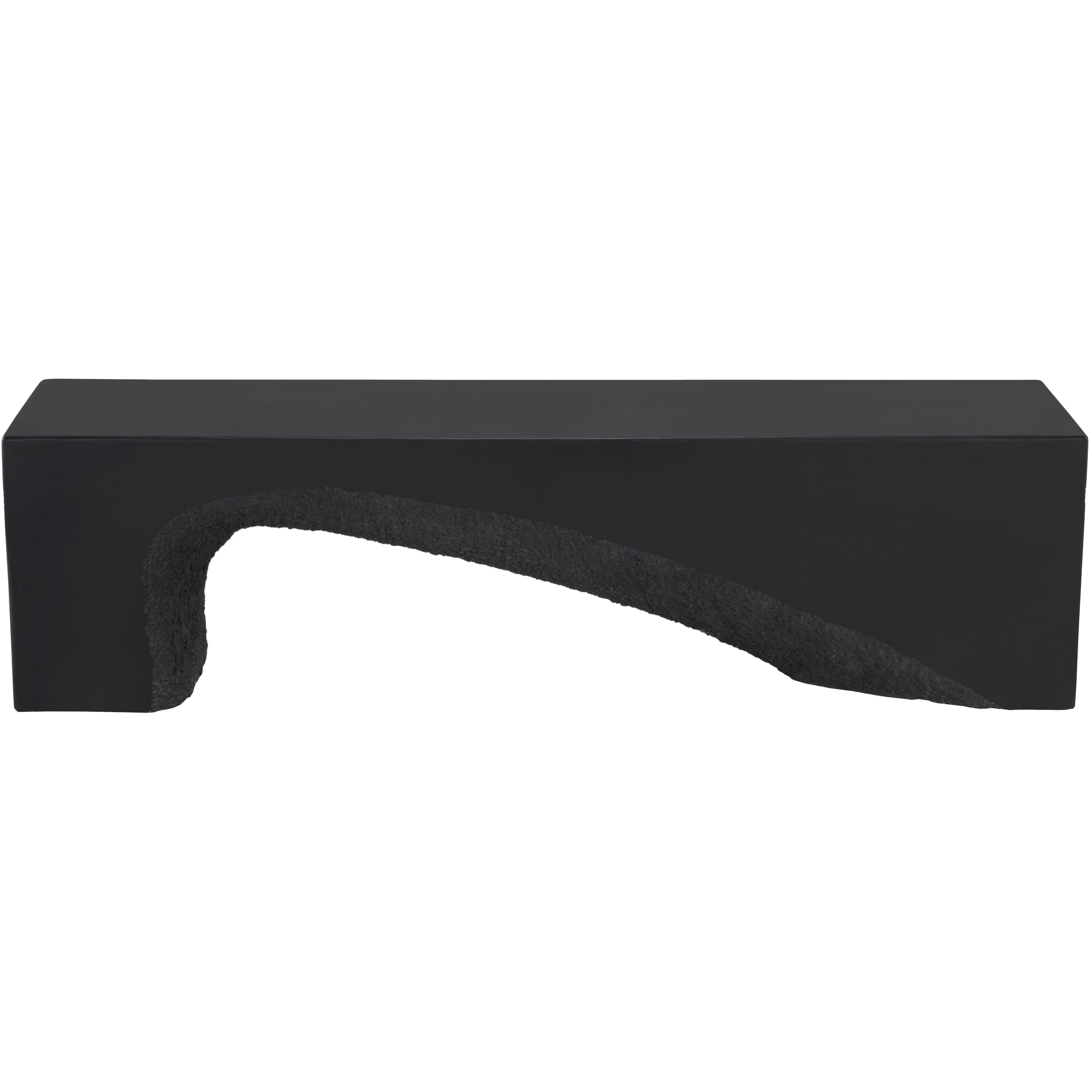 Soma Black Outdoor Bench
